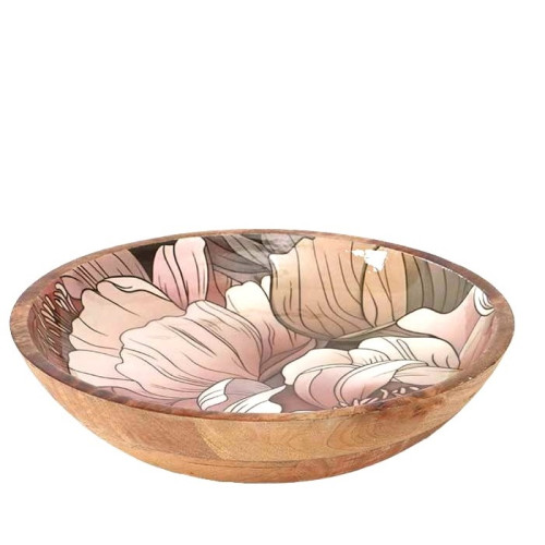 Vassoio in legno di Mango, laccato, Atelier Bologna