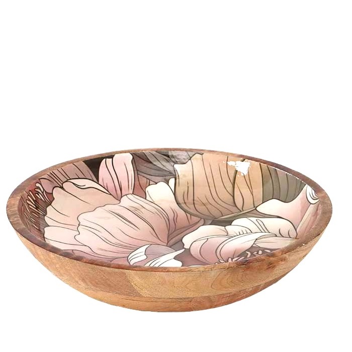 Vassoio in legno di Mango, laccato, Atelier Bologna