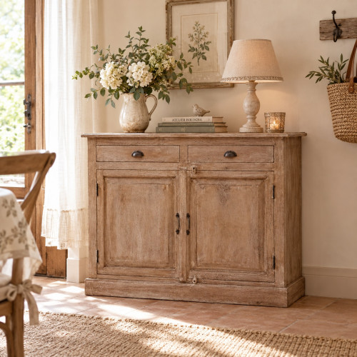 Credenza Atelier Bologna, LEGNO SBIANCATO Casa di Campagna