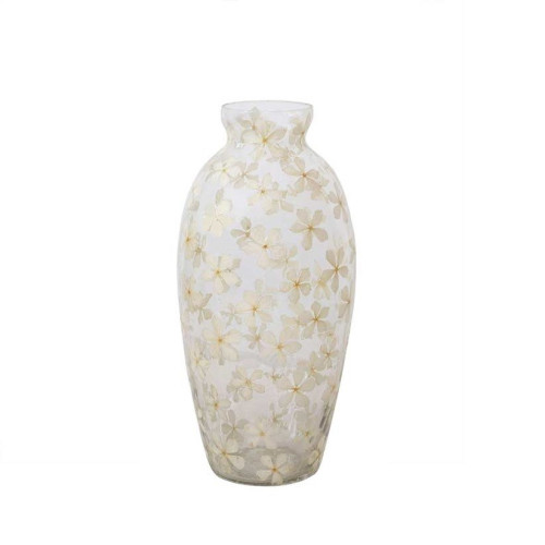 Vaso in vetro white flower , Atelier Bologna