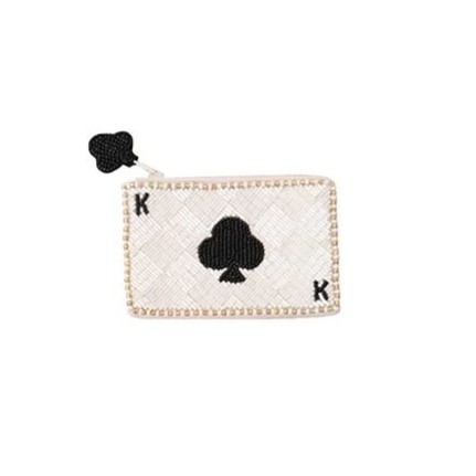 Porta monete in tessuto con perline, Atelier Bologna