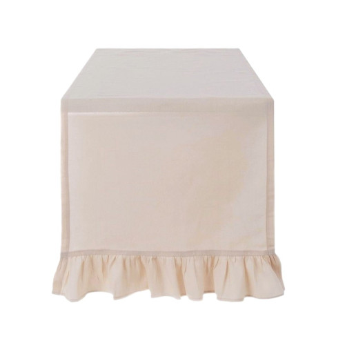 Runner in cotone con Frill, Atelier Bologna, Shabby Chic