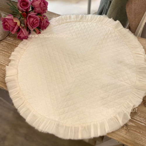 Tovaglietta rotonda, Made in Italy, Atelier Bologna, Opificio dei Sogni