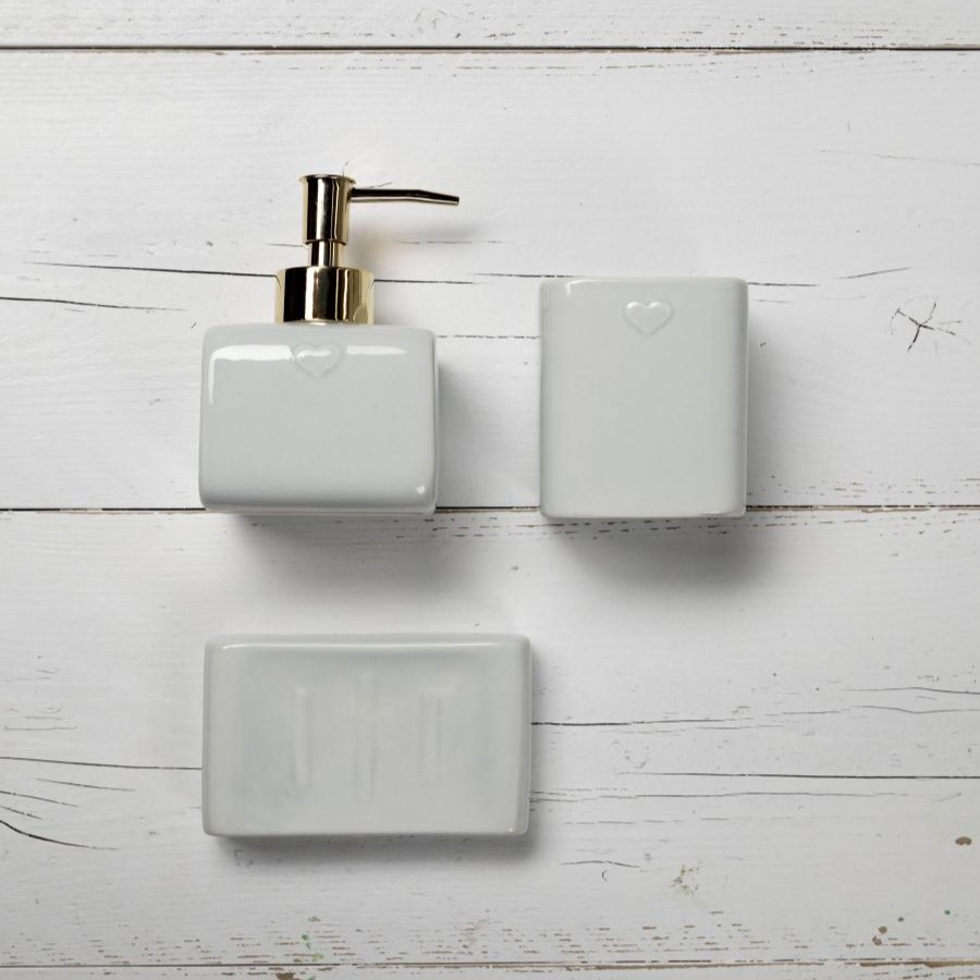 Set bagno 3 pezzi in ceramica, Atelier Bologna,