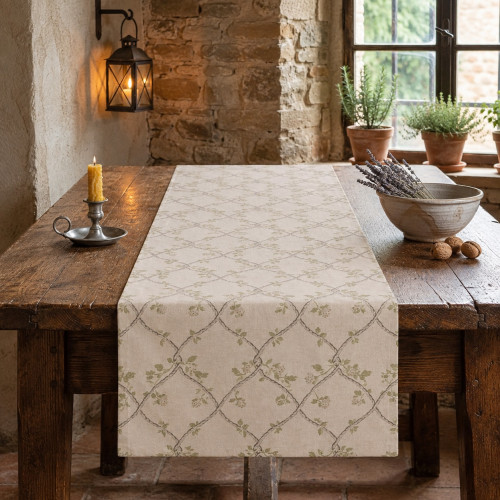 Runner Intrecci d'Amore Blanc mariclò, Atelier Bologna