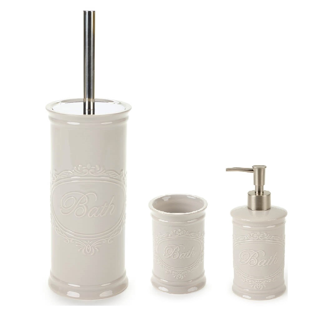 Set bagno 3 pezzi Bath Grigio