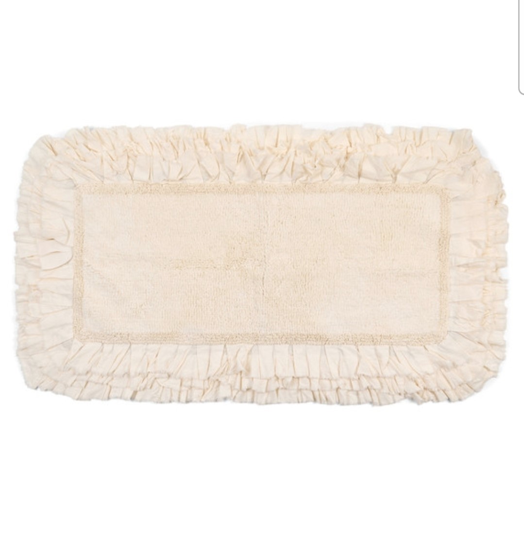 tappeto bagno con rouches, Atelier Bologna, shabby chic