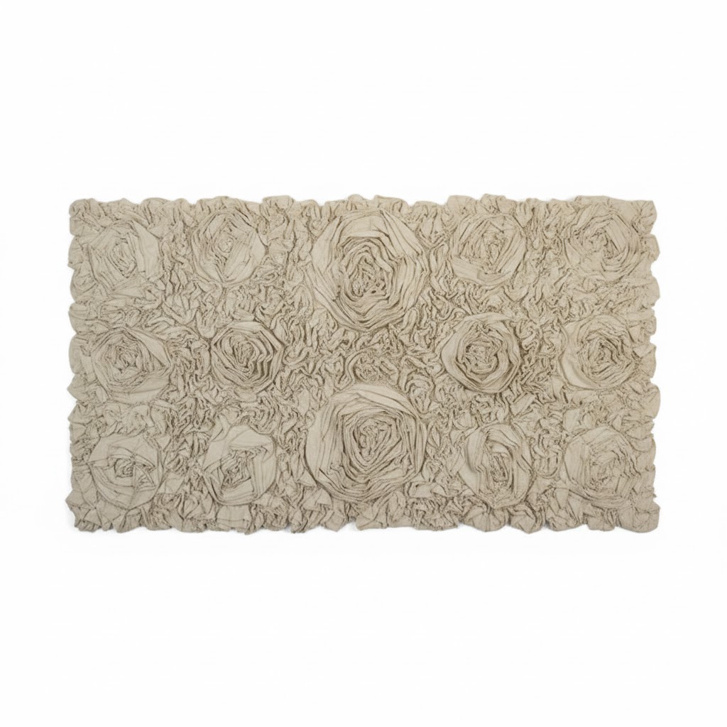 tappeto bagno con rouches, Atelier Bologna, shabby chic