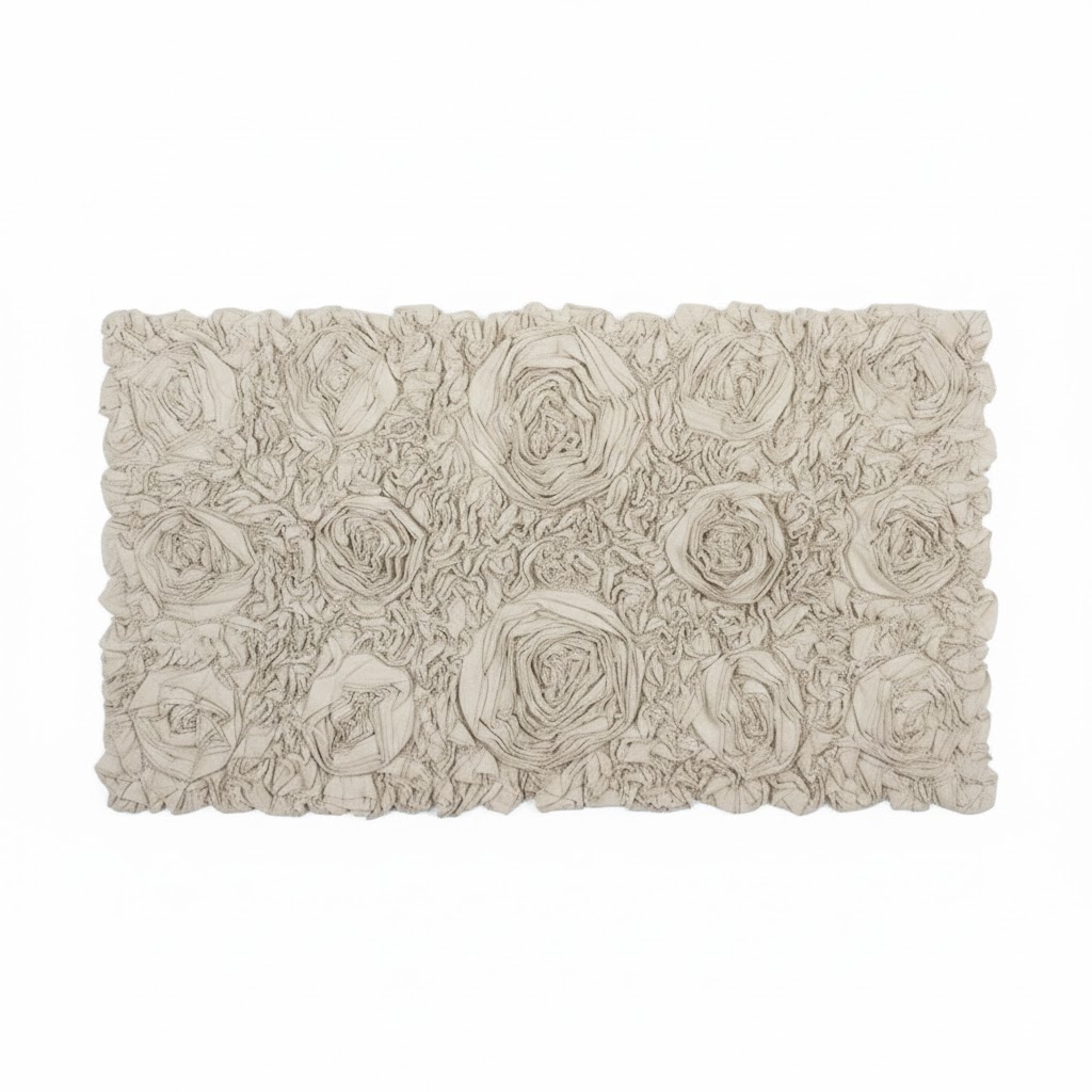 tappeto bagno con rouches, Atelier Bologna, shabby chic