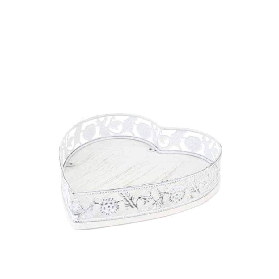 Vassoio cuore in legno e ferro Atelier Bologna