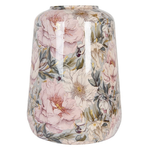 Grande vaso in metallo fiori, Atelier Bologna