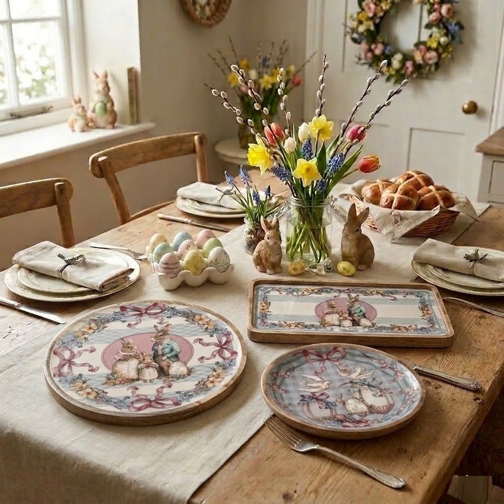 vassoio Joyesues Paques, Blanc Mariclò, Atelier Bologna