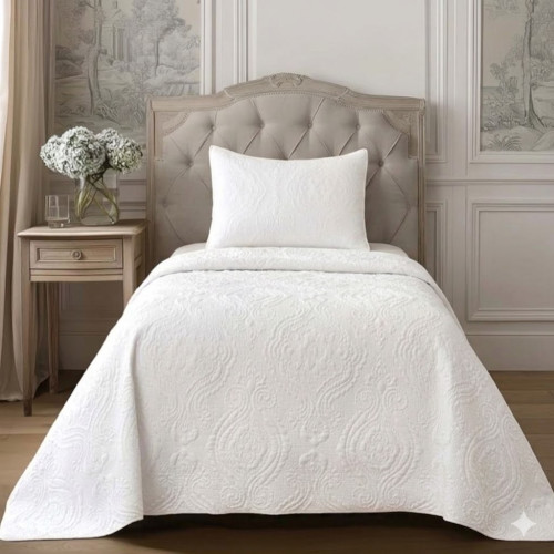 Boutis provenzale singolo, Atelier Bologna, Luxury, Blan Mariclò, Opificio dei Sogni,k Sogno Toscano