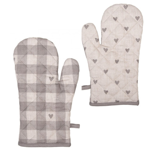 presina guantone canovaccio cuore, Clayre e eef, Atelier Bologna, Shabby Chic