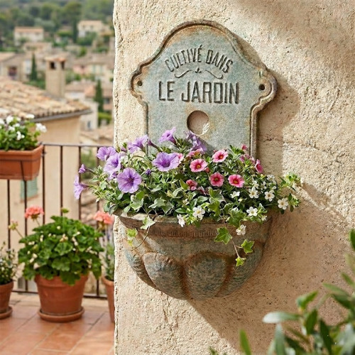 porta vaso in metallo