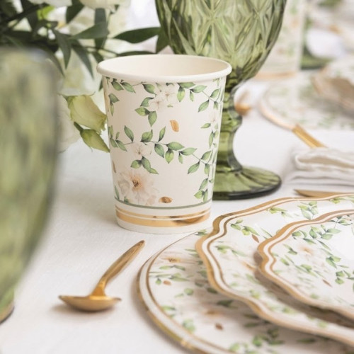 Piatti e bicchieri di carta Atelier Bologna, Luxury