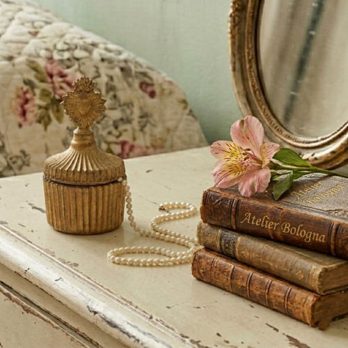 cofanetto portagioie shabby chic atelier bologna, Blanc Mariclò