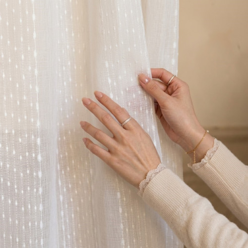 Tende con passanti, Blanc mariclò, Atelier Bologna ,Shabby chic