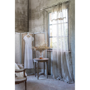 Tenda Dentelle, Atelier Bologna, Blanc mariclò, Opificio dei sogni, Feelum Home Linen, Luxury, Made in Italy