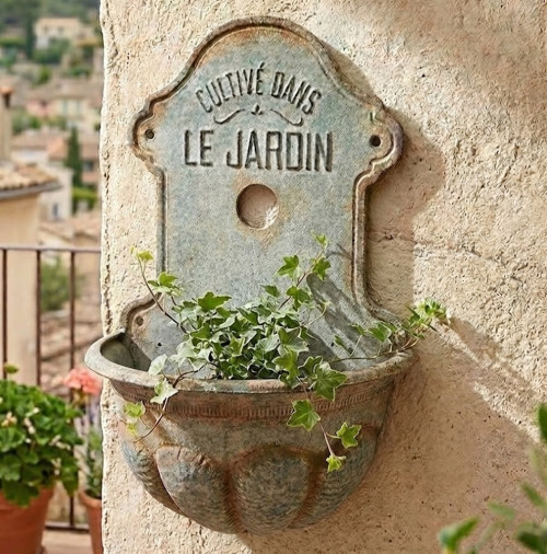 Fontana da parete, porta vaso, Atelier Bologna, Blanc mariclò, Shabby Chic, Provenza, Casale toscana, Luxury