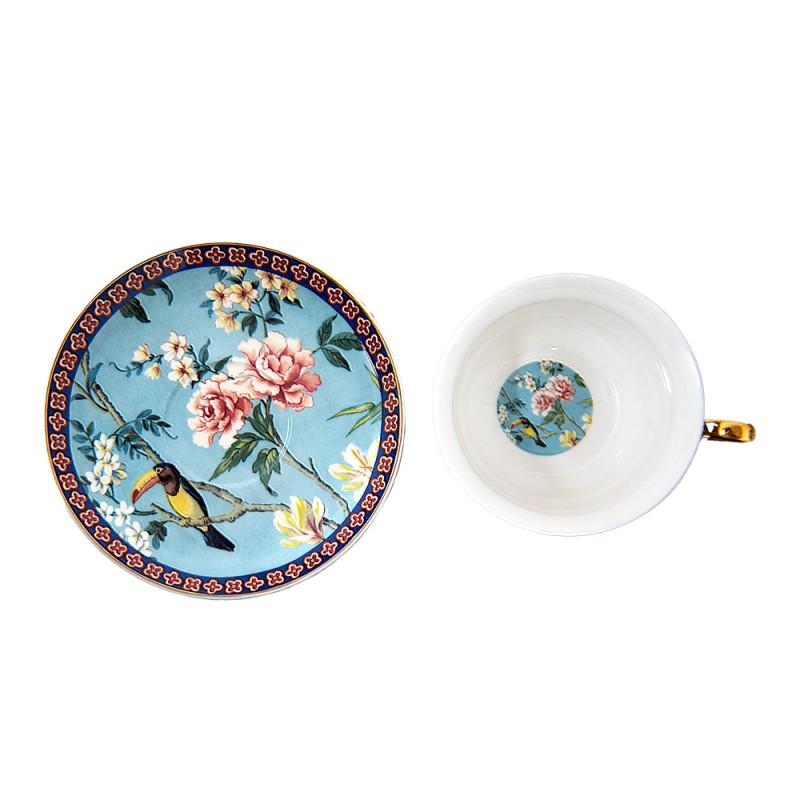 Tazza in porcellana floreale, Clayre e eef, Atelier Bologna