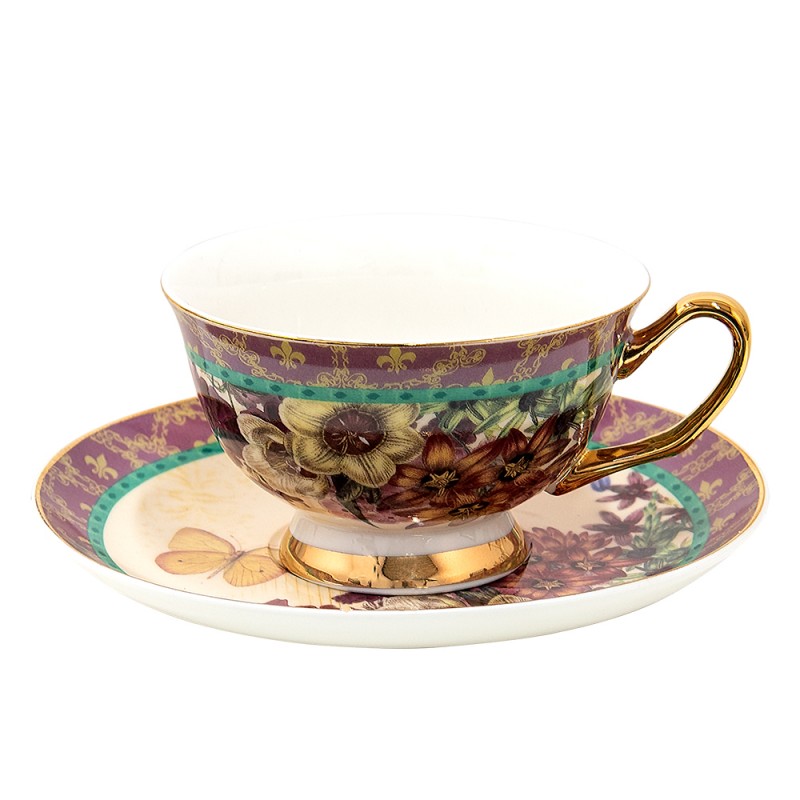 Tazza in porcellana floreale, Clayre e eef, Atelier Bologna