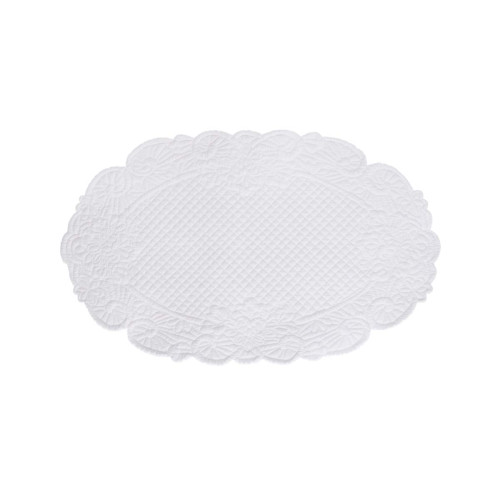 Tovaglietta boutis, Atelier Bologna, Made in Italy, Blanc mariclò, Nuvole di Stoffa, Luxury