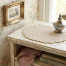 Tovaglietta boutis Atelier Bologna, Made in Italy, Luxury, Blanc mariclò, Nuvole di Stoffa