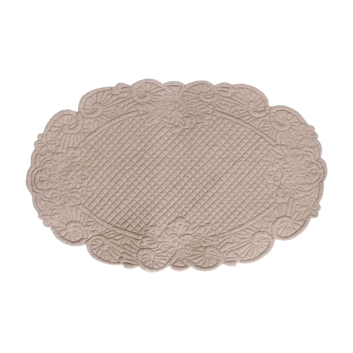 Centrotavola boutis Atelier Bologna, Made in Italy, Luxury, Blanc mariclò, Nuvole di Stoffa