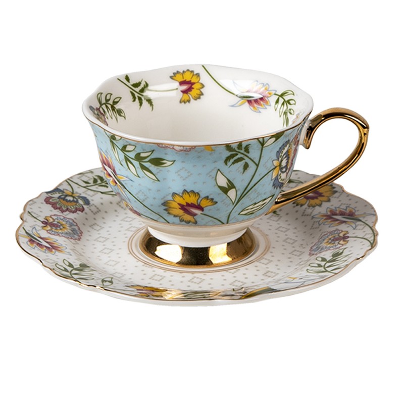 Tazza in porcellana floreale, Clayre e eef, Atelier Bologna