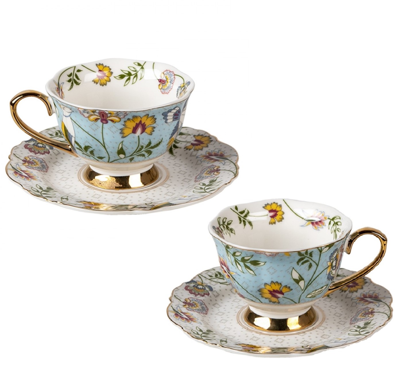 Tazza in porcellana floreale, Clayre e eef, Atelier Bologna