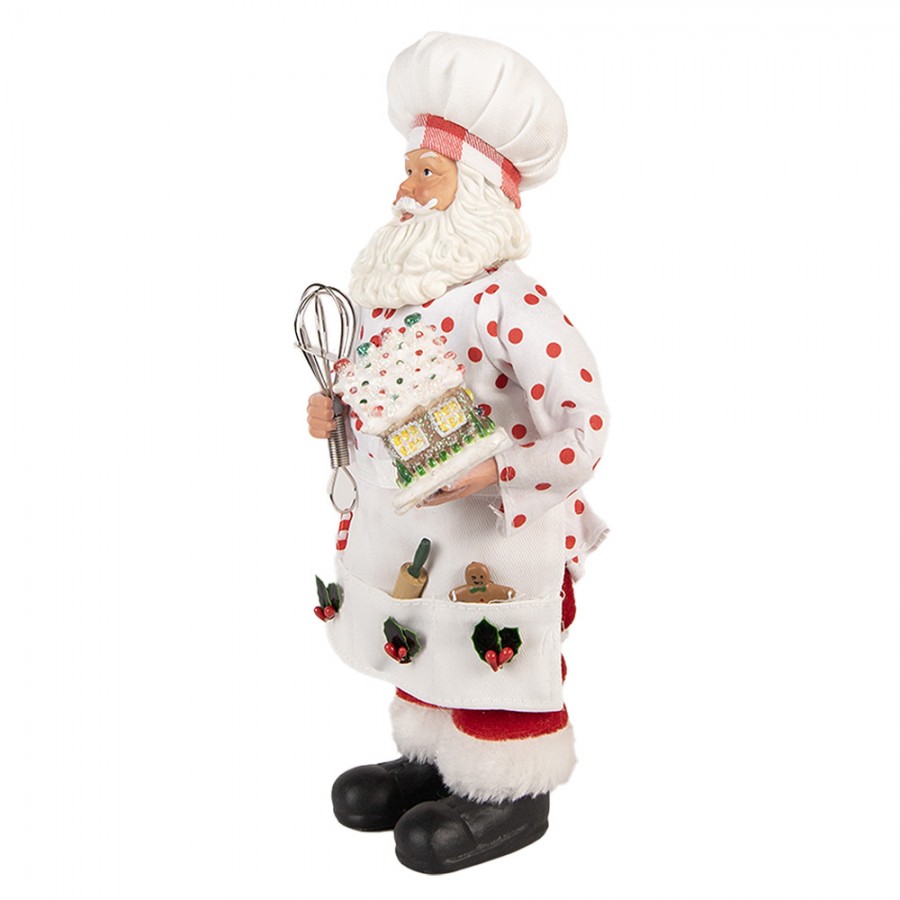 Babbo Natale Pasticcere Camicia a pois rossi - immagine 4