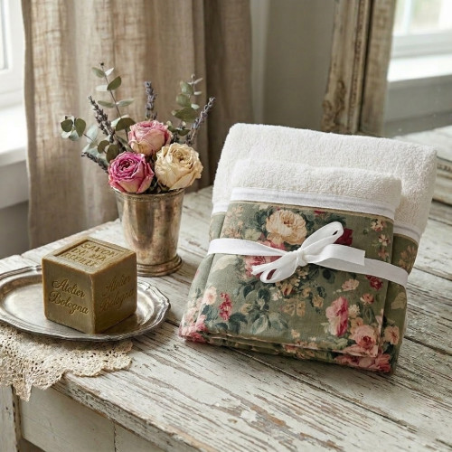 Set spugna Blanc Mariclò, Atelier Bologna, Shabby Chic