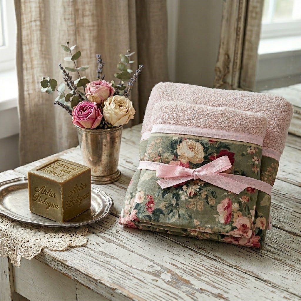 Set spugna Blanc Mariclò, Atelier Bologna, Shabby Chic