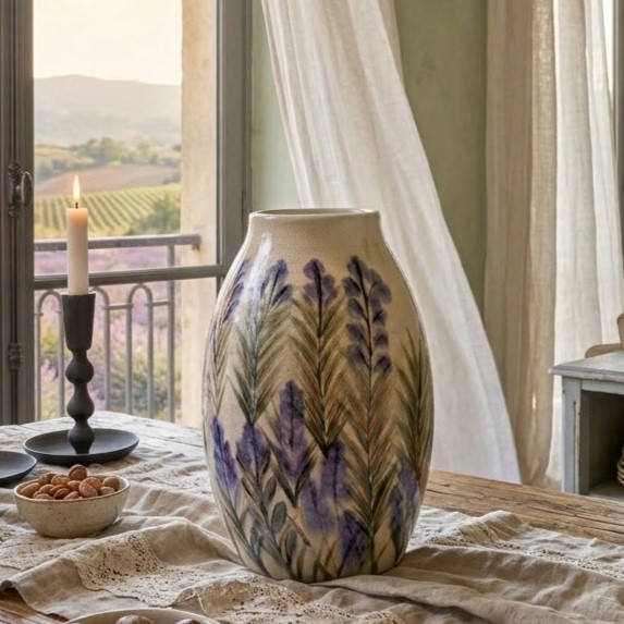 Vaso decorato, Chic Antique, Atelier Bologna, Shabby Chic