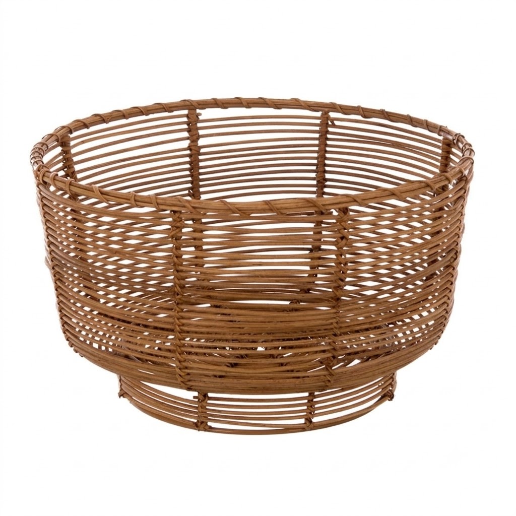 Cestino in Rattan, Blanc Mariclò, Atelier Bologna, Shabby Chic
