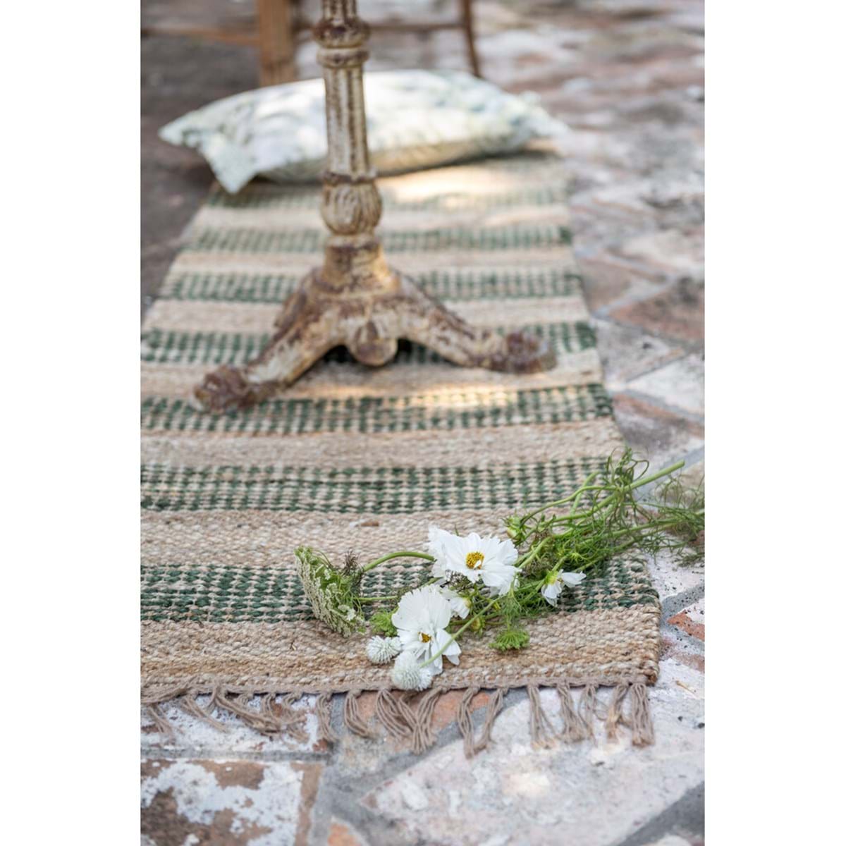Tappeto in Juta, Blanc Mariclò, Atelier Bologna, Shabby Chic