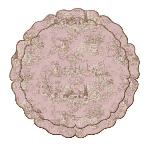 Tovaglietta in vinile, Blanc Mariclò, Toile du Borgo Atelier Bologna, Shabby Chic