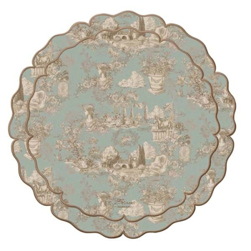 Tovaglietta in vinile, Blanc Mariclò, Toile du Borgo Atelier Bologna, Shabby Chic