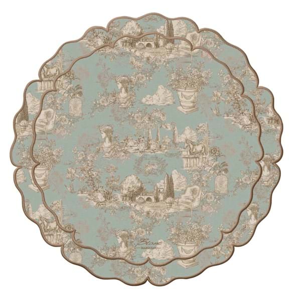 Tovaglietta in vinile, Blanc Mariclò, Toile du Borgo Atelier Bologna, Shabby Chic