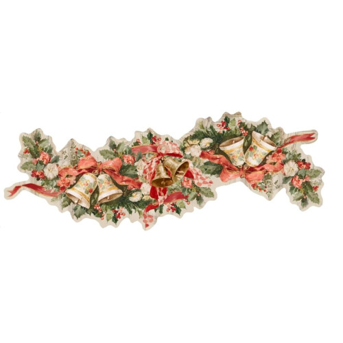 Centrotavola in vinile, Natale Blanc Mariclò, Atelier Bologna. Shabby Chic