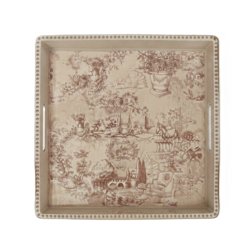 Vassoio Toile du Borgo, Blanc Mariclò, Atelier Bologna, Shabby Chic