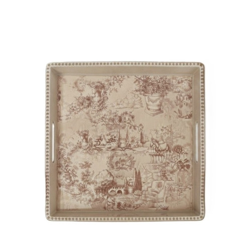 Vassoio Toile du Borgo, Blanc Mariclò, Atelier Bologna, Shabby Chic