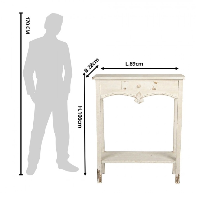 Consolle in Legno, Atelier Bologna, Clayre & Eef, Shabby Chic