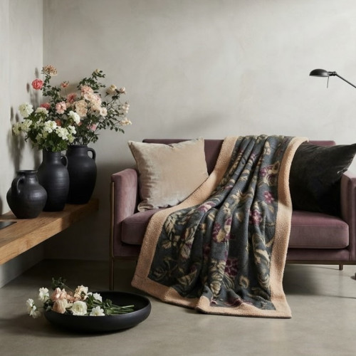 Plaid in lana, Blanc Mariclò, Atelier Bologna. Shabby Chic