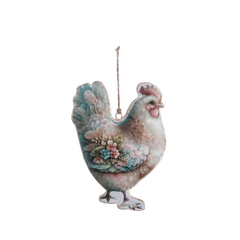 targa in metallo Gallina, Atelier Bologna
