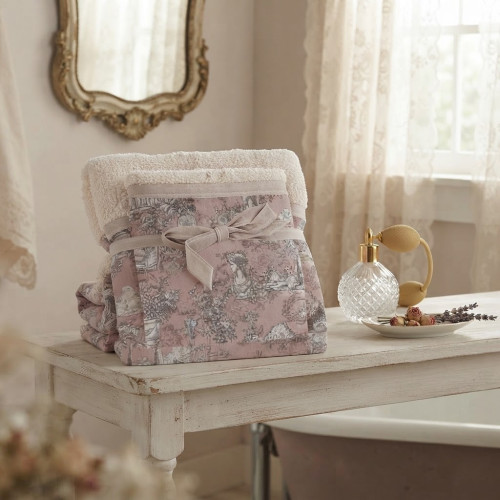set spugne Toile de Jouy Blanc mariclò, Atelier Bologna
