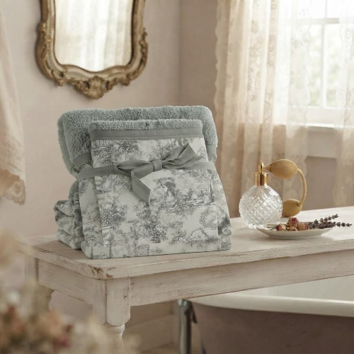 set spugne Toile de Jouy Blanc mariclò, Atelier Bologna