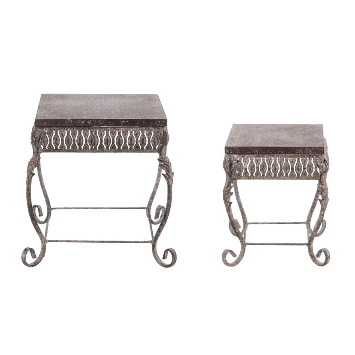 tavolino porta piante in ferro, Atelier Bologna, Shabby Chic