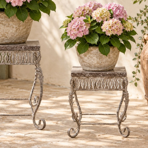 tavolino porta piante in ferro, Atelier Bologna, Shabby Chic